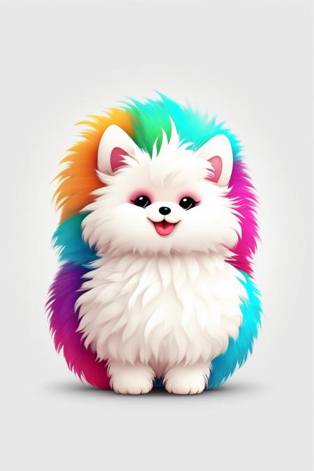 00540-4281573803-_lora_Cute Animals_1_Cute Animals - cute collorful Fluffy byson white background logo no text.png